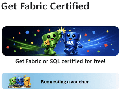 Microsoft Fabric Data Days: Δωρεάν voucher για DP-600, DP-700 or DP-800 certification exam (αντί για 165$)