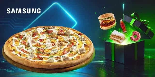 Δωρεάν 1 premium Pizza Fun με την πρώτη αγορά με Samsung Pay 
