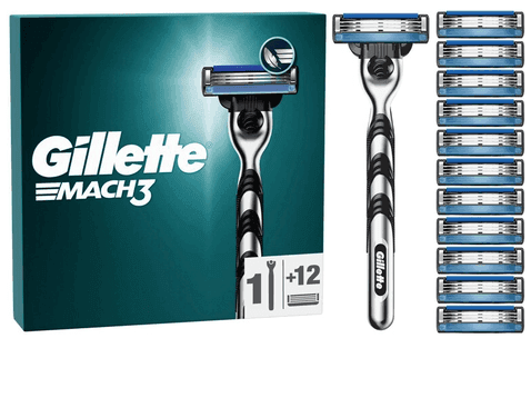 ΑΒ Βασιλόπουλος Gillette Mach 3 Ξυριστική μηχανή με 12 ανταλλακτικές κεφαλές με όφελος 6€ (ή Fusion 5 με 11 κεφαλές)