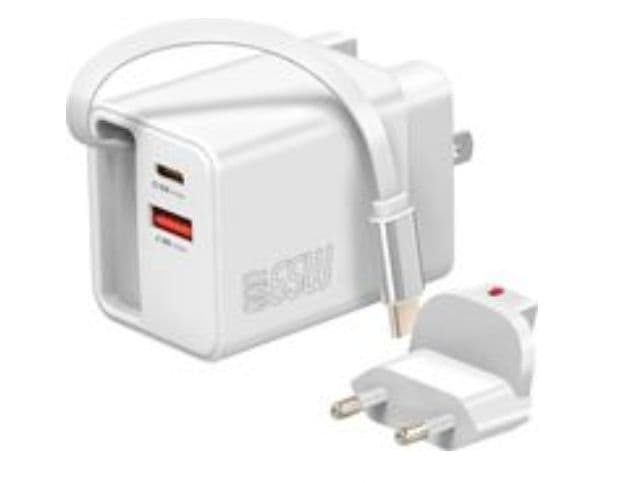 Φορτιστής 4SMARTS GAN Flex 65W Wall Charger USB + TYPE-C + Cable