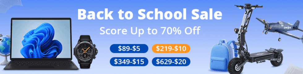 Back to school προσφορές Αυγούστου από το Banggood 