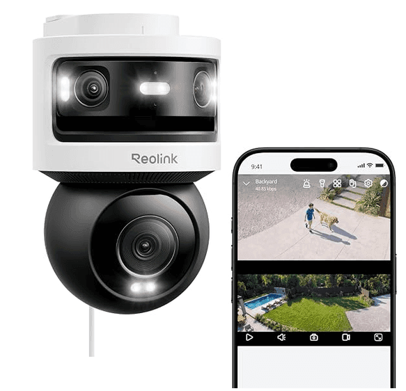 Reolink Security Camera Outdoor, 10MP+8MP Triple Lens, OMVI 3i WiFi 