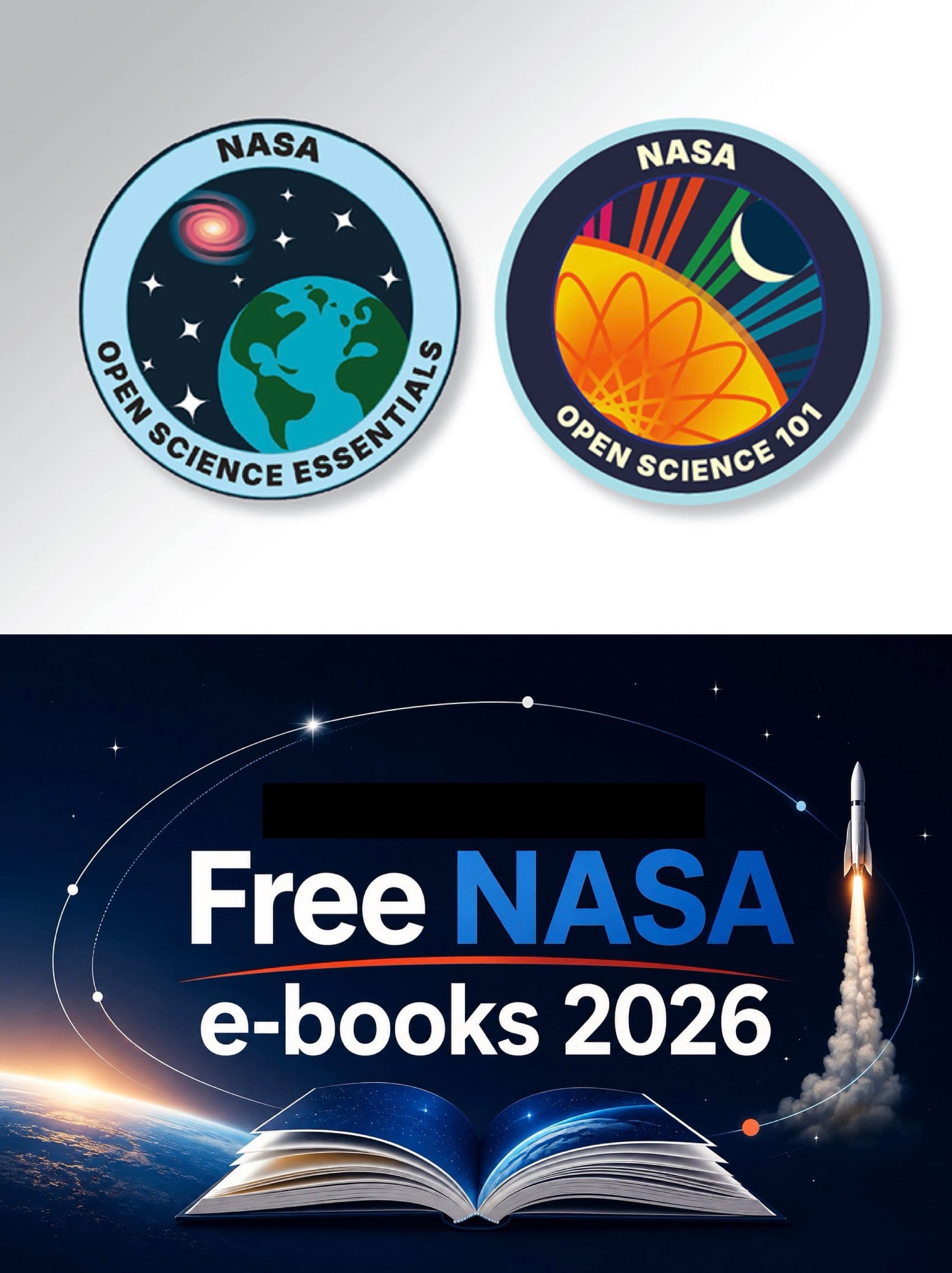 NASA / Δωρεάν τα σεμινάρια “Open Science Essentials” & “Open Science 101“ (με πιστοποιητικά παρακολούθησης), καθώς και 66 ebooks.