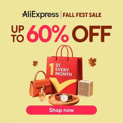 Προσφορές από το AliExpress για το Fall Fest Sale 