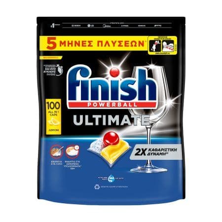 Κάψουλες Πλυντηρίου Πιάτων Finish Ultimate All in1 Lemon 100 Τεμάχια σε επιλεγμένα καταστήματα Lidl