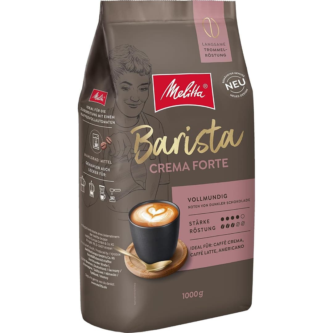 4x Melitta Barista Crema Forte 1kg Καφές σε Κόκκους