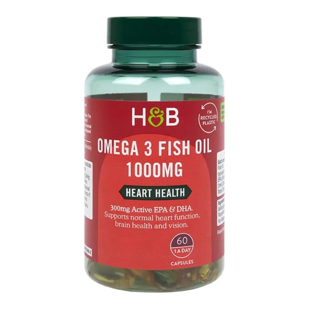 Holland & Barrett Ωμέγα 3 Ιχθυέλαιο 1000mg 60 Κάψουλες στα 9,99€