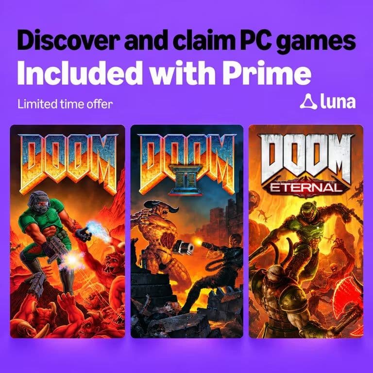Δωρεάν τα "DOOM & DOOM II", "High on Life" κ.ά, στο Amazon Prime Gaming τον Σεπτέμβριο