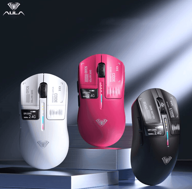 Gaming Mouse  AULA SC650 με οθόνη και 12000dpi/500mAh μπαταρία