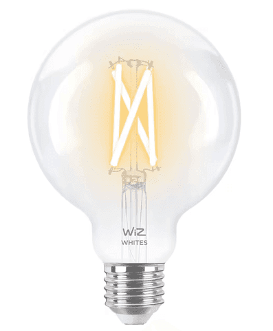 WiZ Smart Λάμπα LED για Ντουί E27 και Σχήμα G95 Ρυθμιζόμενο Λευκό 