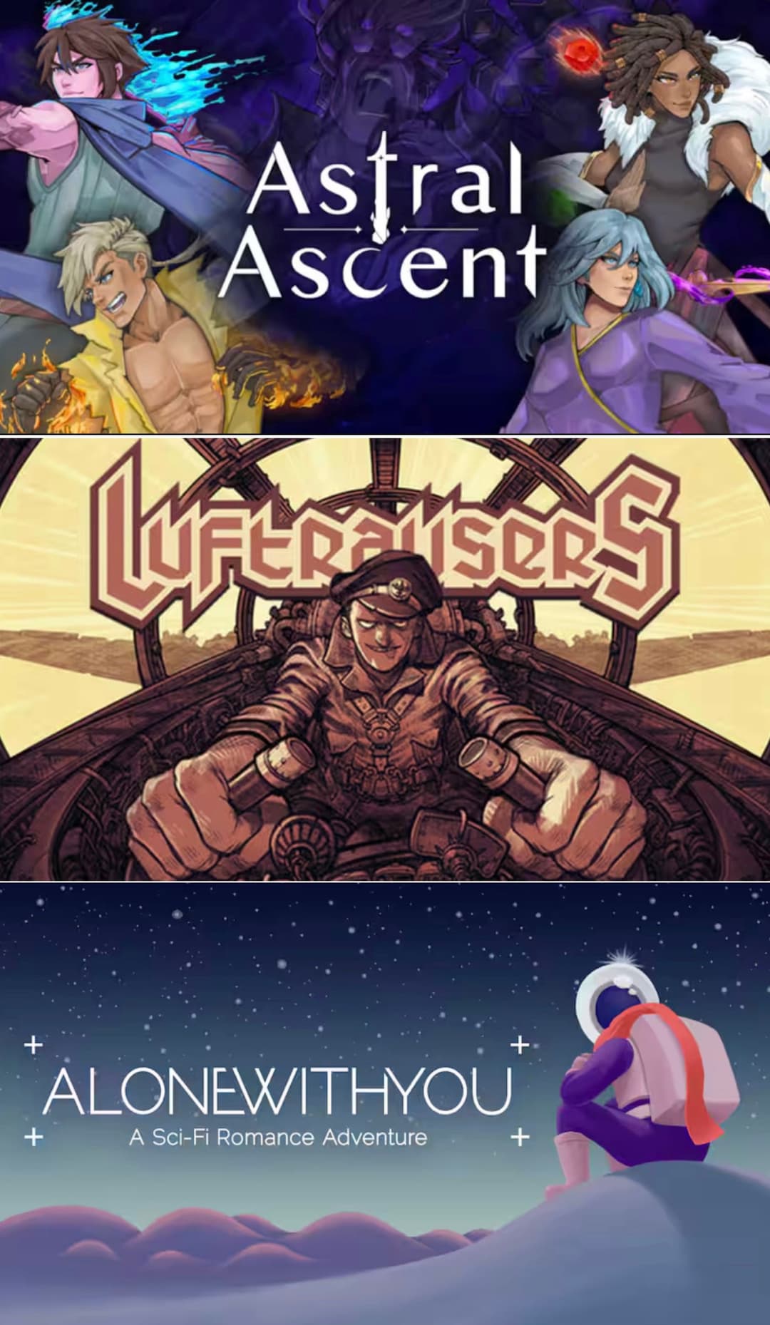 Δωρεάν τo “Astral Ascent” (PC), το “Luftrausers” (PC) & το “Alone With You” (Android & iOS), στο Epic Games Store
