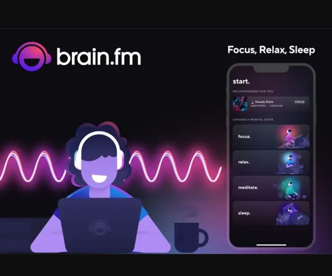 Brain.FM 365 ημέρες δωρεάν (μουσική που βοηθάει στο focus)