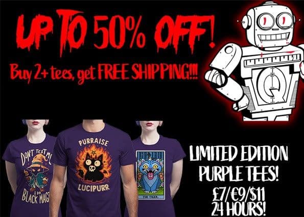 Qwertee: Limited Edition Purple Tees από 9€ & Δωρεάν Μεταφορικά με 2+ t-shirts