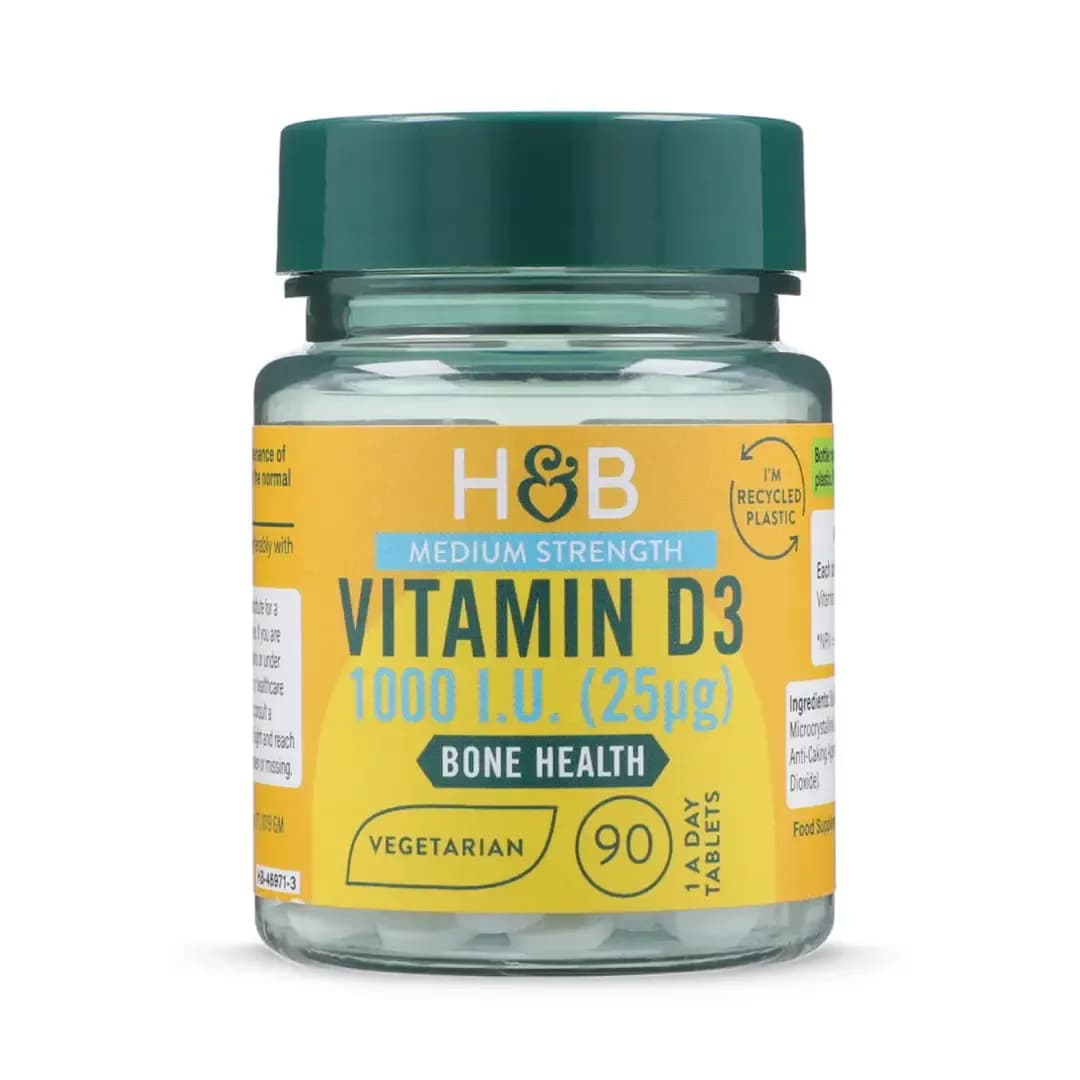 Holland & Barrett Vitamin D3 1000 I.U. 90 κάψουλες -50%
