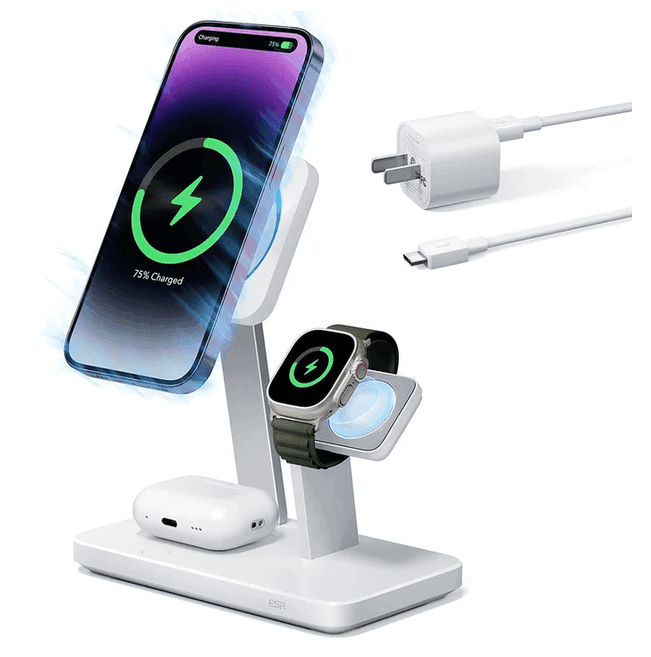 ESR 25W(15W+5W+5W) 3-in-1 Wireless Charger with MagSafe + CryoBoost 25.94€