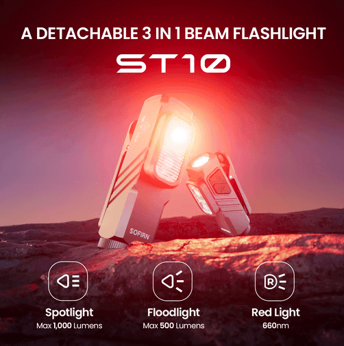 SOFIRN ST10 1000LM 14500mAh with Mini Red Light (με έκπτωση κουπονιού και coins)