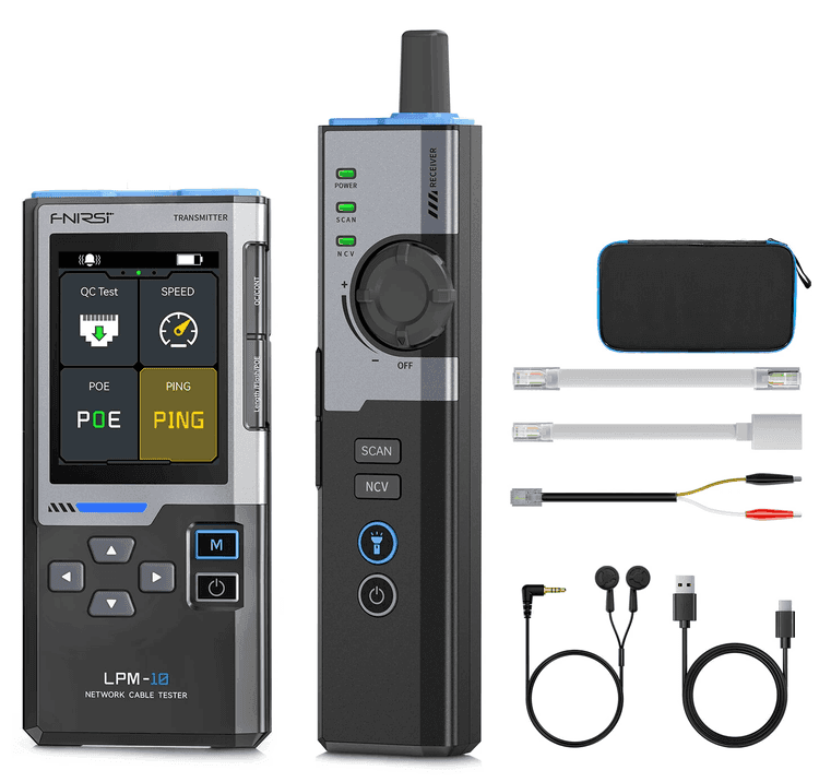 Cable tester FNIRSI LPM-10C με Ping test & IP scan 