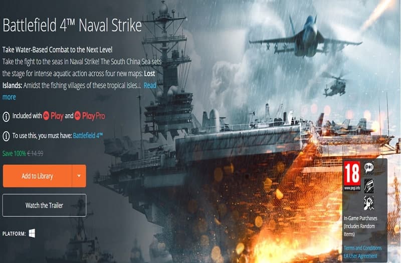 Δωρεάν μέσω Origin το Battlefield 4™ Naval Strike (DLC)