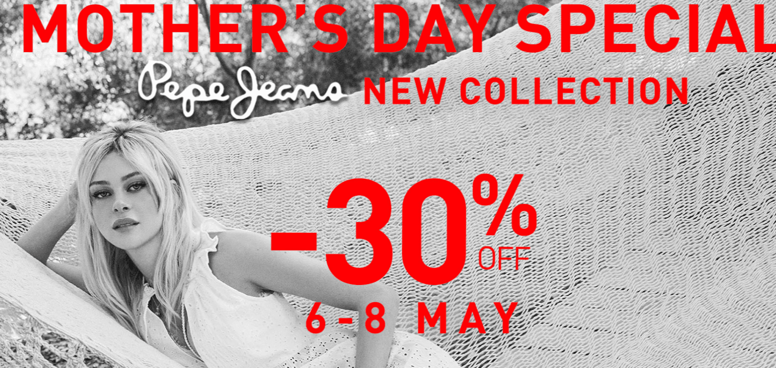 Mother's day special με -30% στη νέα κολεξιόν PEPE JEANS, από το Bloobox