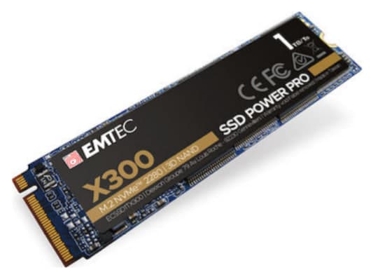Emtec X300 Power Pro 1 TB M.2 NVMe PCI Express 3.0, στα 69,44€, από gatoulis.gr ή στα 70,50€ από foxstore.gr
