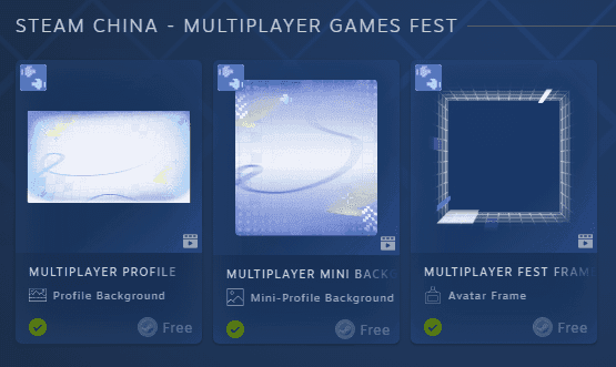 Δωρεάν Avatar Frame, Mini-Profile Background & Profile Background, στο Steam