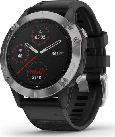 Garmin Fenix 6 (Silver with Black Band)