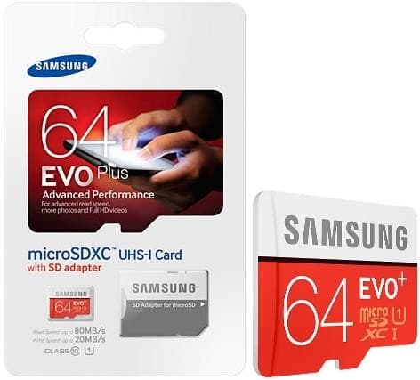 Κάρτα μνήμης Samsung microSDXC Evo+ 64GB στα 25,90€ από e-shop.gr