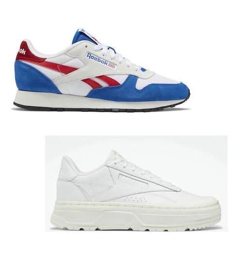 Reebok Classic Leather Ανδρικά με 30€ & Reebok Club C Double Geo Γυναικεία με 35€ στο Cosmos Sport