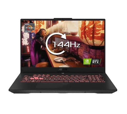 ASUS TUF A17 FA707RW 17.3" 144Hz Full HD Gaming Laptop (AMD Ryzen 7-6800HS, GeForce RTX 3070Ti, 16GB RAM, 1TB PCIe SSD, W11)