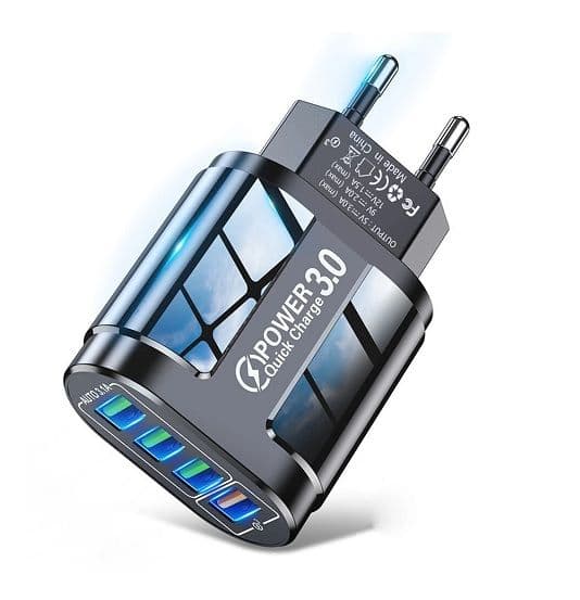 Φορτιστής USLION 48W 4 θύρες USB QC 3.0 Fast Charger Wall Charging 6.29€