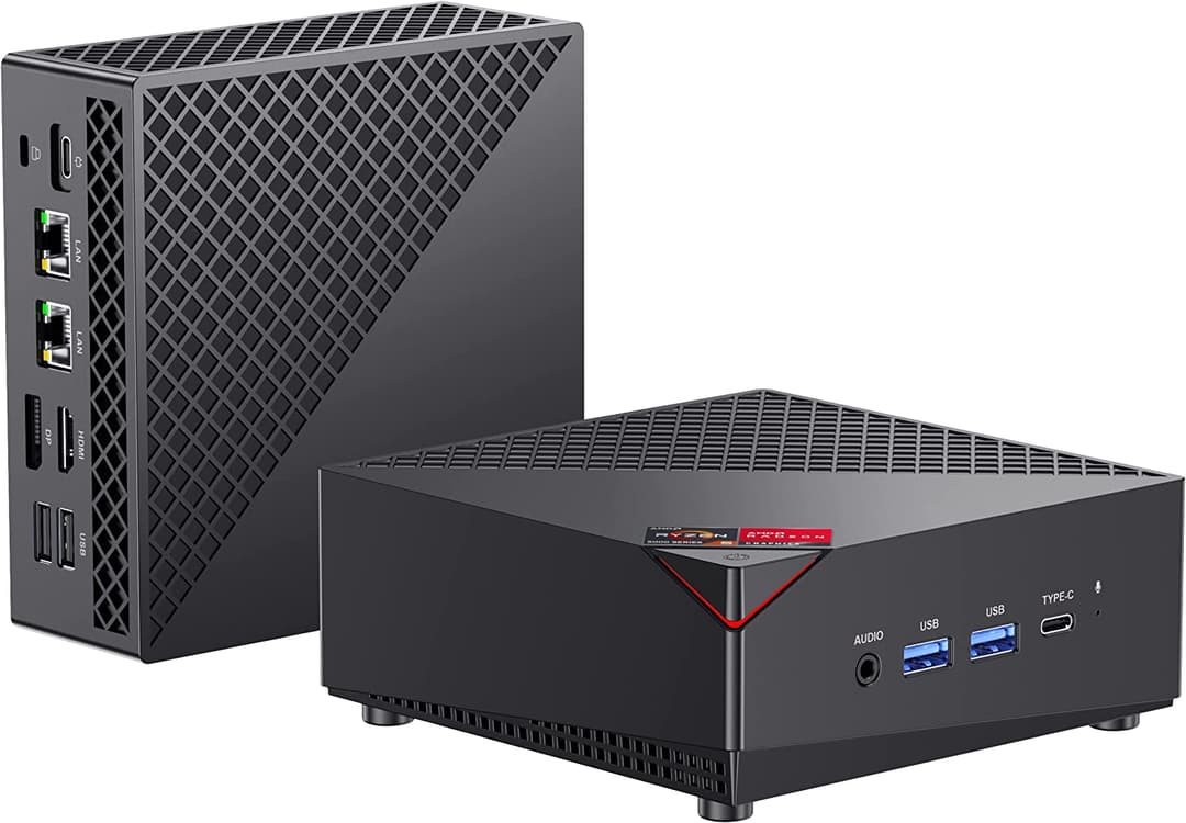 Mini Pc - ACEMAGICIAN AM06 Pro (Ryzen 5 5600U, 16GB DDR4 (2x8GB) 3200Mhz, 512GB M2 2280 SSD, Windows 11 Pro)