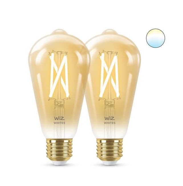 Έξυπνες Λάμπeς Wiz Filament Amber ST64 E27 WiFi 2τμχ. 13.10€ - Κωτσόβολος