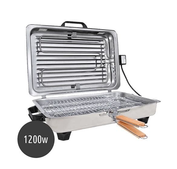 Ηλεκτρική Ψησταριά Σχάρας Roller 1200W με Καπάκι 38x24.5εκ. από το plus4u.gr