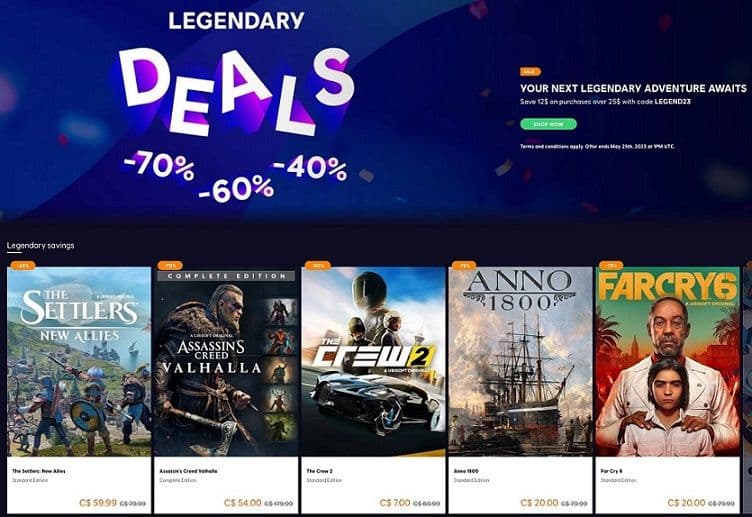 -10€ για αγορές σε PC Video Games αξίας τουλάχιστον 20€ -- Ubisoft