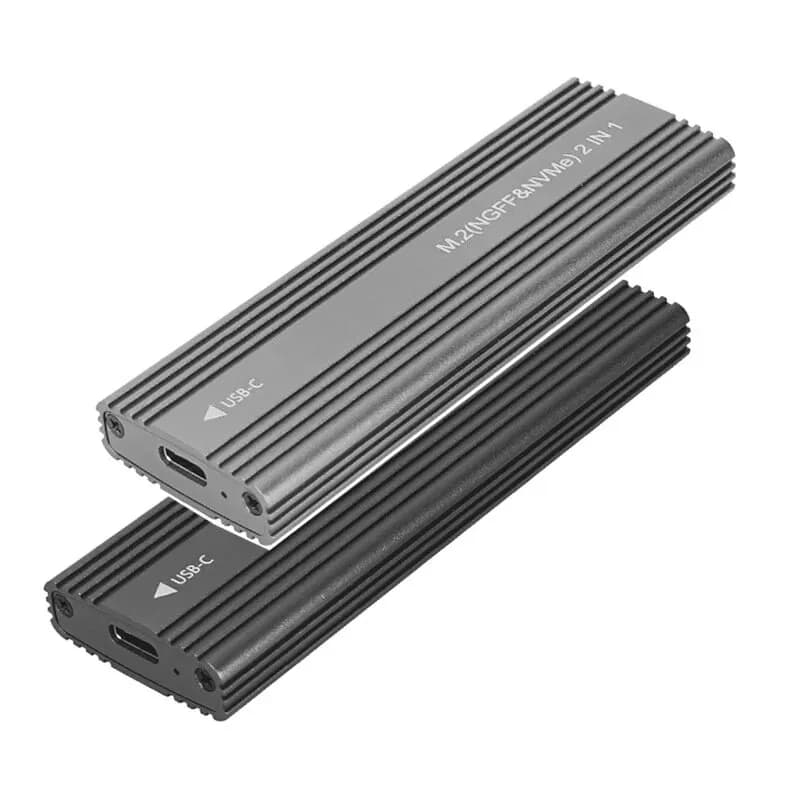 2 διαφορετικές λύσεις για οικονομικά SSD enclosures 2-in-1 (NVMe και SATA) με 11,82€ από BG ή 14,16€ (πλέον) από Ali