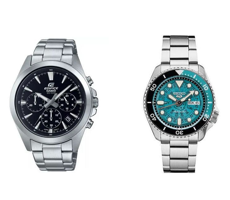Casio Edifice Chronograph EFV-630D-1AVUEF Ανδρικό Ρολόι στα 87,66€ και Seiko 5 Sports SKX στα 249,21, από amazon.co.uk