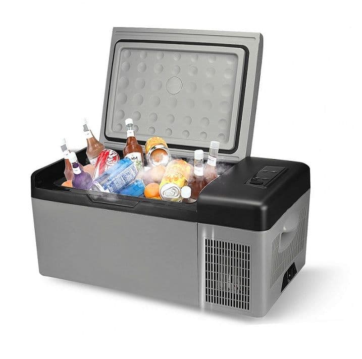 Hcalory 15/20L Portable Car Refrigerator Freezer Electric Compressor Cooler APP Bluetooth Control