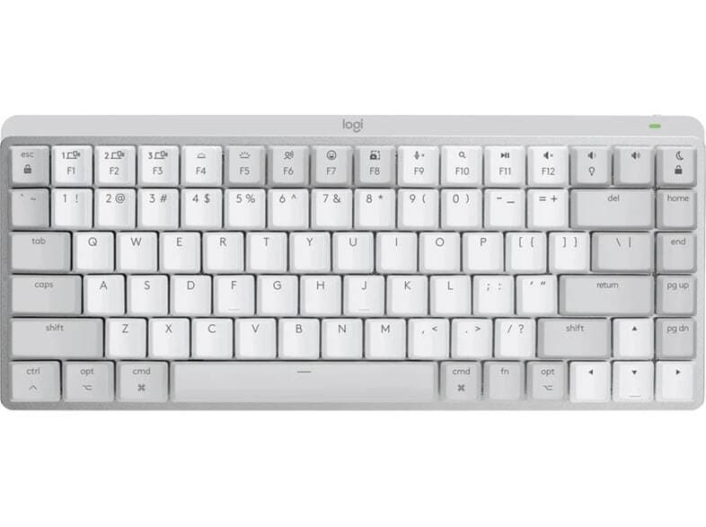 Logitech MX Mechanical Mini για Mac Ασύρματο Πληκτρολόγιο Αγγλικό US Ανοιχτό Γκρι