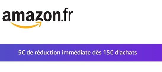 5€ έκπτωση για παραγγελίες από 15€ στο Γαλλικό amazon (επιλεγμένοι λογαριασμοί)