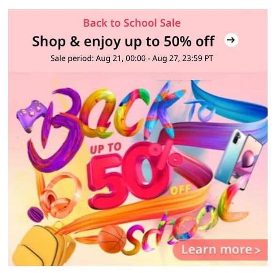 Back to School Sales από το AliExpress