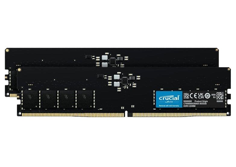 Μνήμη Crucial 32GB Kit (2 x 16GB) DDR5-4800 με 63.88€ - Amazon FR