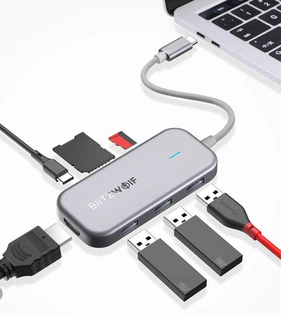 BlitzWolf BW-TH5 7 σε 1 USB-C Data Hub 14.83€ Banggood