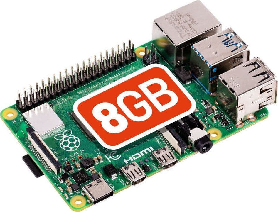 Raspberry Pi 4 Model B 8GB DDR4 Barebone (Cortex-BCM2711)