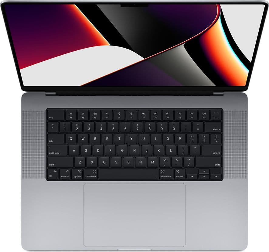 2021 Apple MacBook Pro (16.2" Retina IPS 120Hz 500cd/m² HDR mini LED, Apple M1 Max Chip, 10‑Core CPU, 32‑Core GPU, 32 GB RAM, 1 TB SSD, WiFi 6, DE keyboard layout) - Space Gray