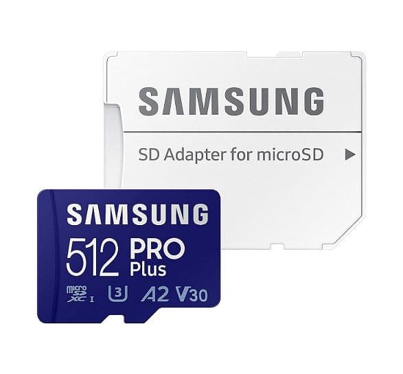 Κάρτα Μνήμης Samsung PRO Plus 512GB MicroSD 40€ - Amazon DE