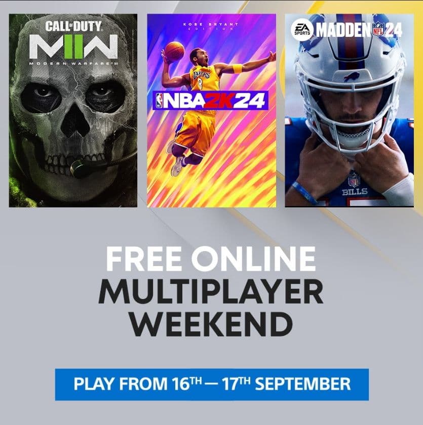 Free Online PlayStation Multiplayer Weekend 16-17 Σεπτέμβρη (δεν χρειάζεται συνδρομή PsPlus)