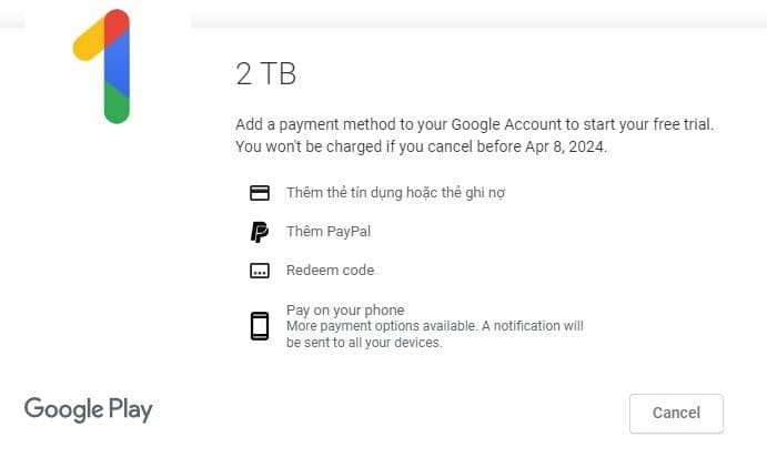 Δωρεάν συνδρομή για 6 μήνες στο Google One 2TB