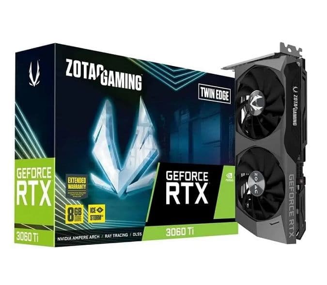 Zotac GeForce RTX 3060 Ti 8GB Twin Edge LHR Κάρτα Γραφικών