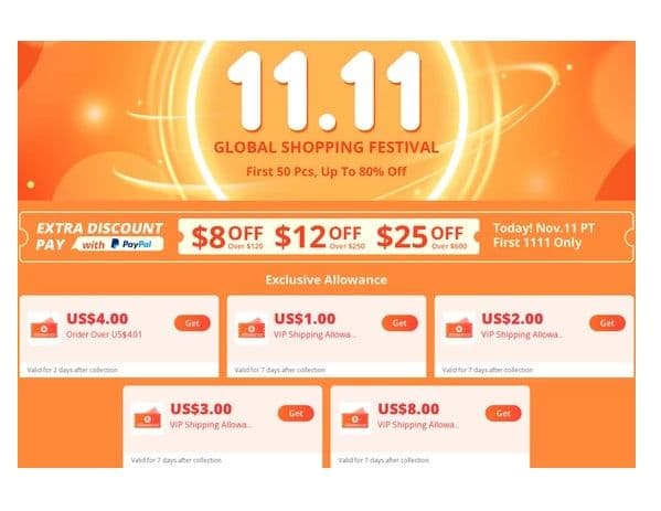 Επιλεγμένες προσφορές από το Banggood για την Singles' Day