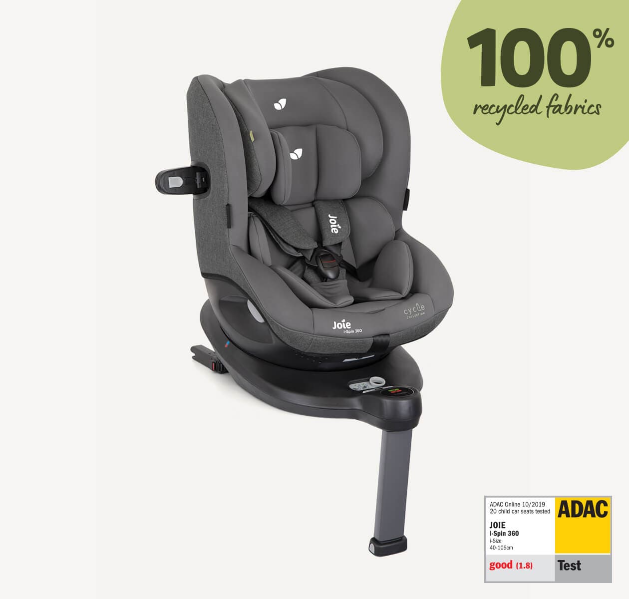 Βρεφικό-Παιδικό κάθισμα αυτοκινήτου Joie i-Spin 360 MOSS | kidscom.gr